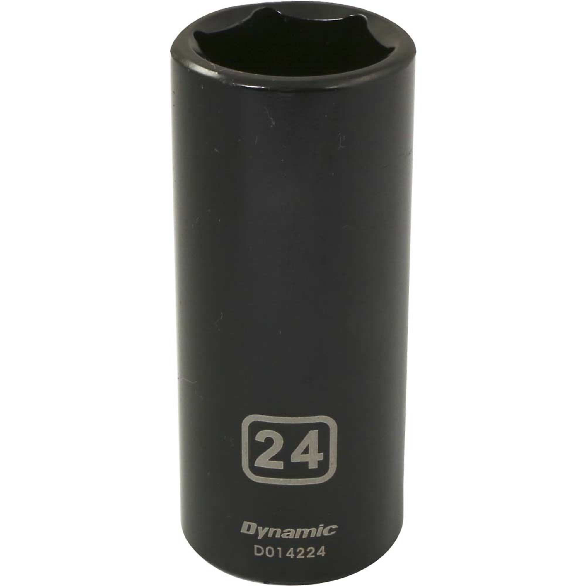 Dynamic Tools 1/2" Drive 6 Point Metric, 24mm Deep Length, Impact Socket
